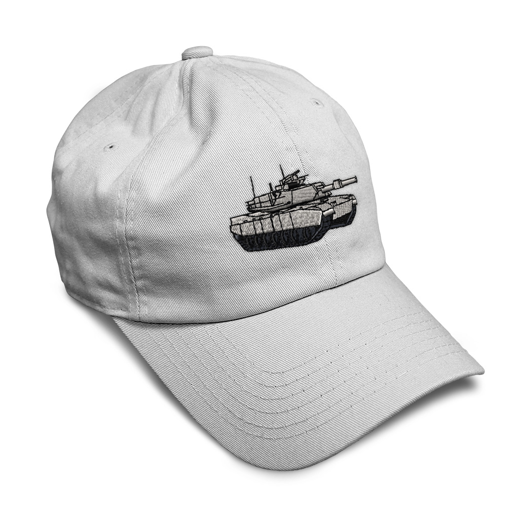 Soft Women Baseball Cap M-1 Tank Embroidery Dad Hats for Men Buckle Closure - Picture 8 of 55