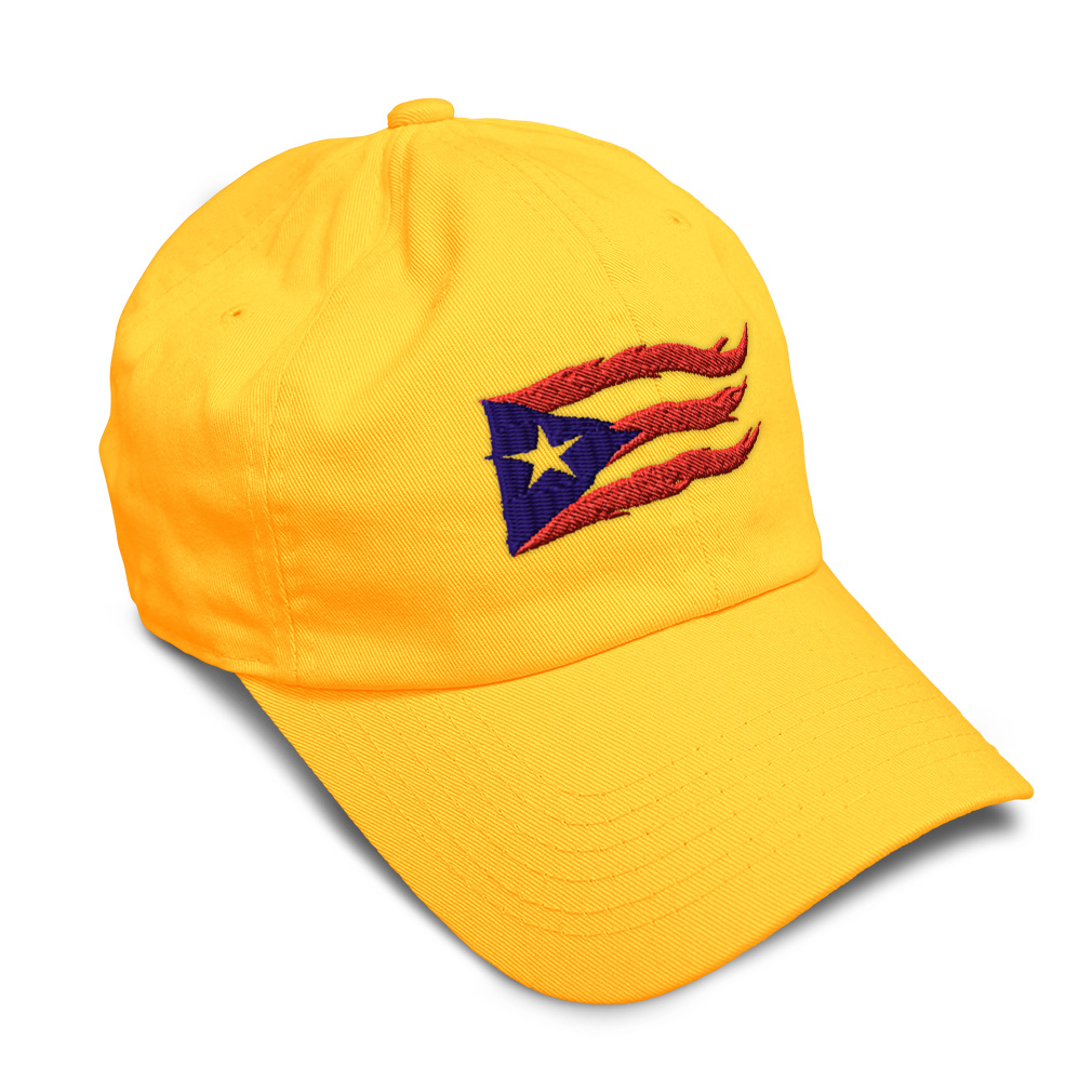 Soft Women Baseball Cap Puerto Rico Flame Flag Black Embroidery Dad Hats for Men - Picture 50 of 55