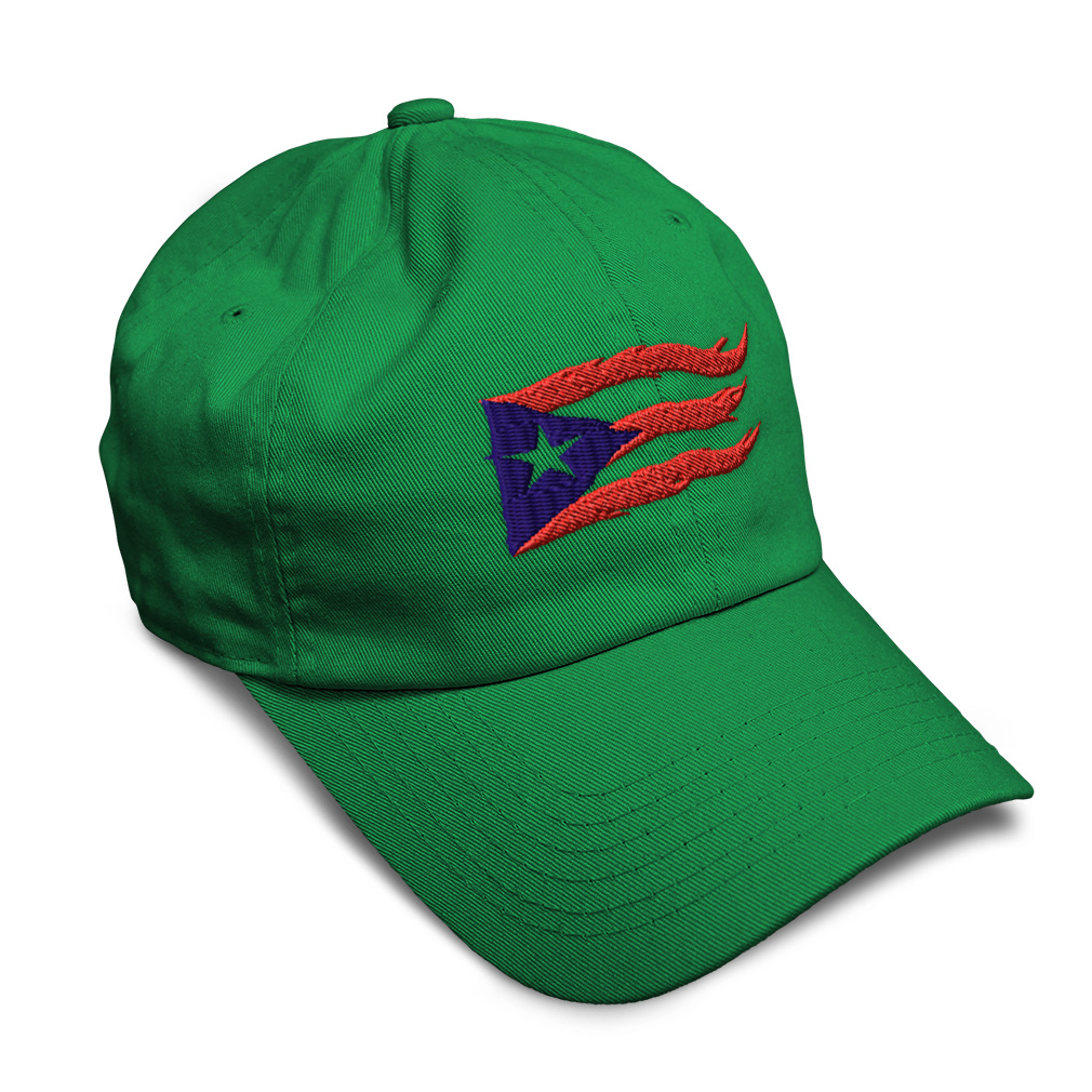 Soft Women Baseball Cap Puerto Rico Flame Flag Black Embroidery Dad Hats for Men - Picture 20 of 55