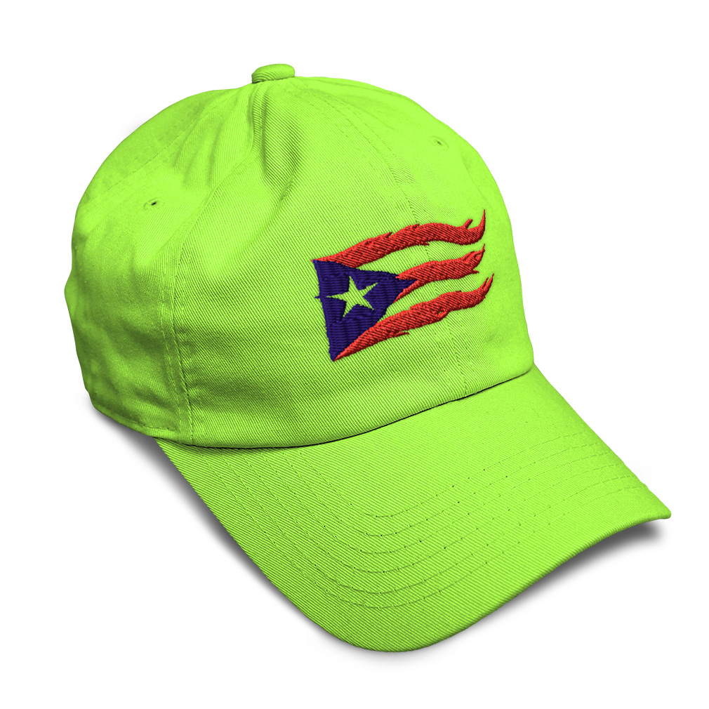 Soft Women Baseball Cap Puerto Rico Flame Flag Black Embroidery Dad Hats for Men - Picture 52 of 55