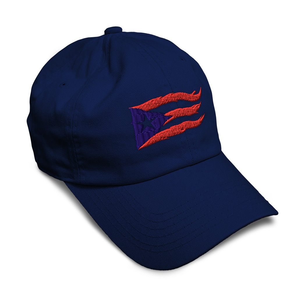 Soft Women Baseball Cap Puerto Rico Flame Flag Black Embroidery Dad Hats for Men - Picture 24 of 55