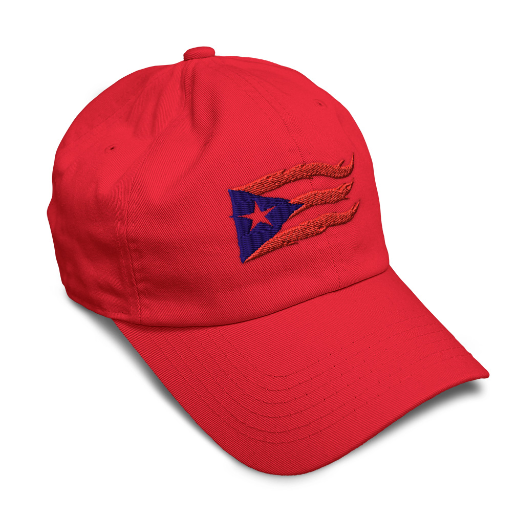 Soft Women Baseball Cap Puerto Rico Flame Flag Black Embroidery Dad Hats for Men - Picture 30 of 55