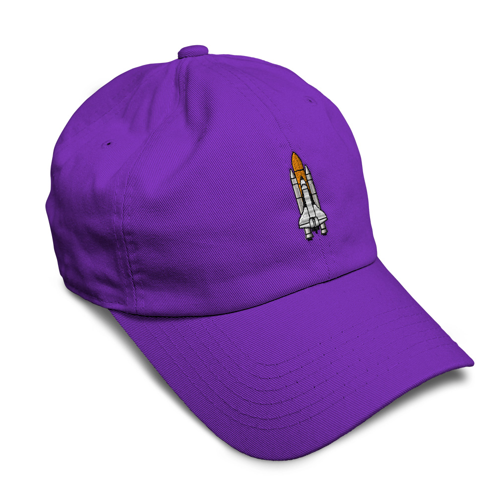 Twill Cotton Soft Women Baseball Cap Space Shuttle A Embroidery Dad Hats for Men - Picture 28 of 55