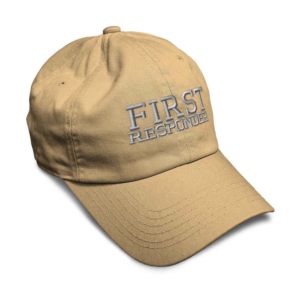 First Contact Hat Twill Cotton Soft Women Baseball Cap First Responder Embroidery Dad ...