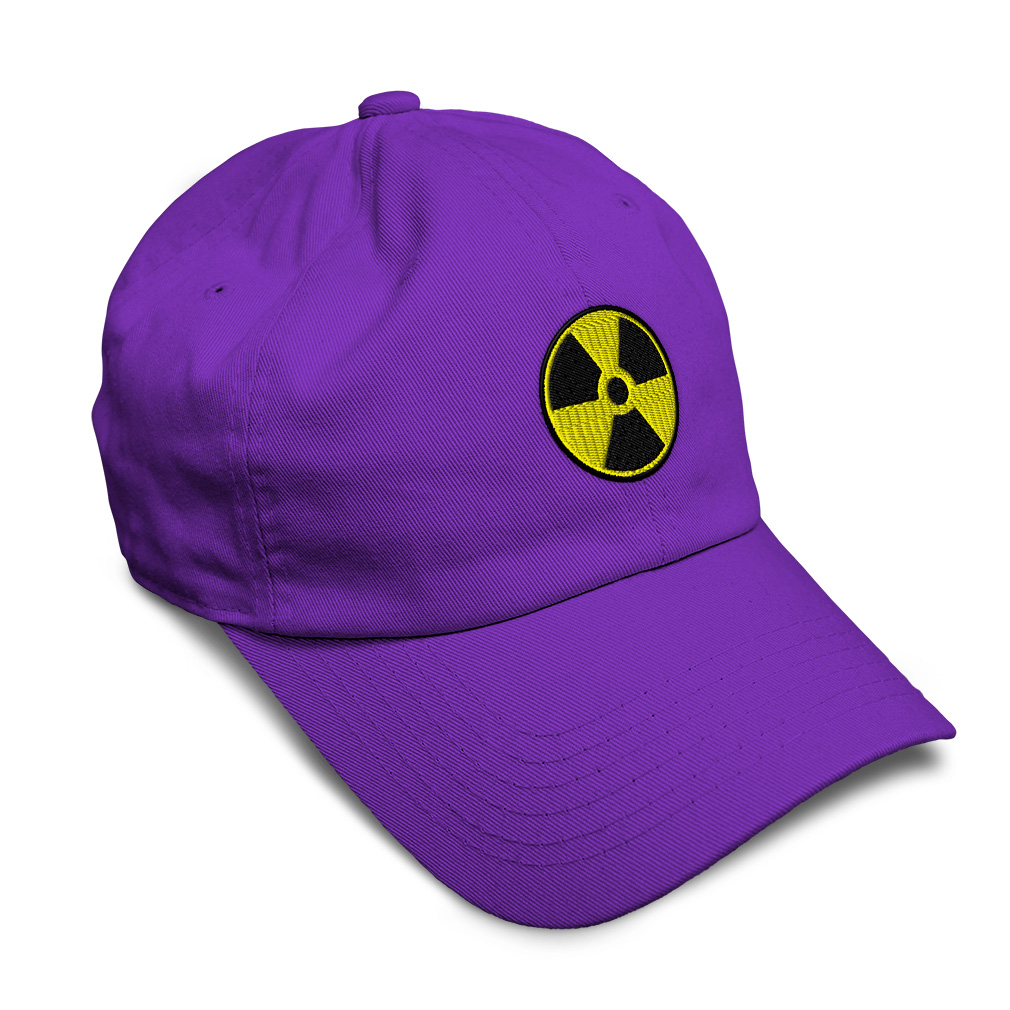 Soft Women Baseball Cap Radiation Hazard Yellow Logo Embroidery Dad Hats for Men